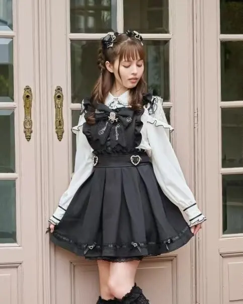 Cute Knot Detachable Apron Two-Way Wearable Strap Skirt Soft Adorable Japanese Style Polyester Fiber Summer Dress
Cute Knot Detachable Apron Two-Way Wearable Strap Skirt Soft Adorable Japanese Style Polyester Fiber Summer Dress