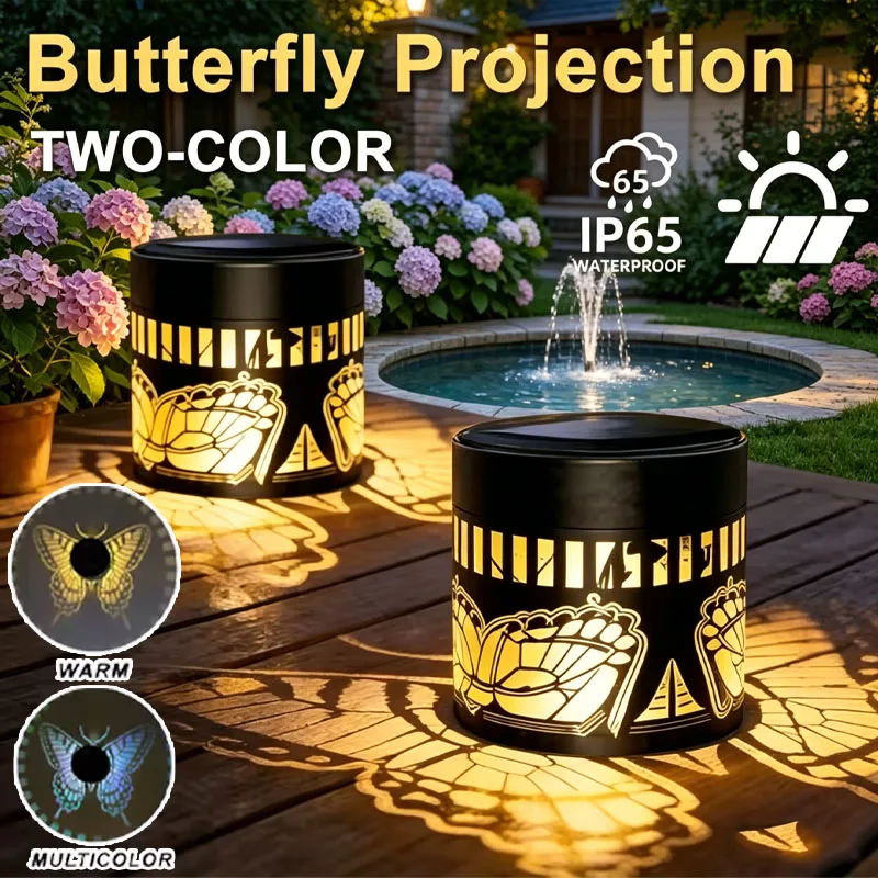 Solar Butterfly Lantern Waterproof Fence Wall Lamp Outdoor Garden Patio Walkway Decorations Projection Lighting for Garden Decor
Solar Butterfly Lantern Waterproof Fence Wall Lamp Outdoor Garden Patio Walkway Decorations Projection Lighting for Garden Decor