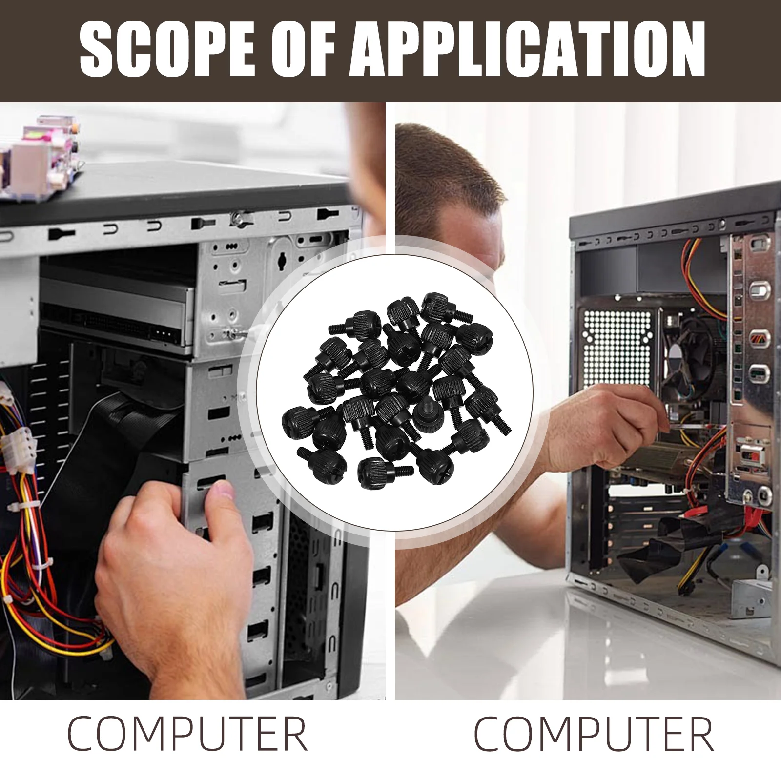 24 Pcs PC Case Thumb Screws 6 32 Thread Computer Chassis Hardware Standoffs GPU Mounting Kit Easy Install
24 Pcs PC Case Thumb Screws 6 32 Thread Computer Chassis Hardware Standoffs GPU Mounting Kit Easy Install