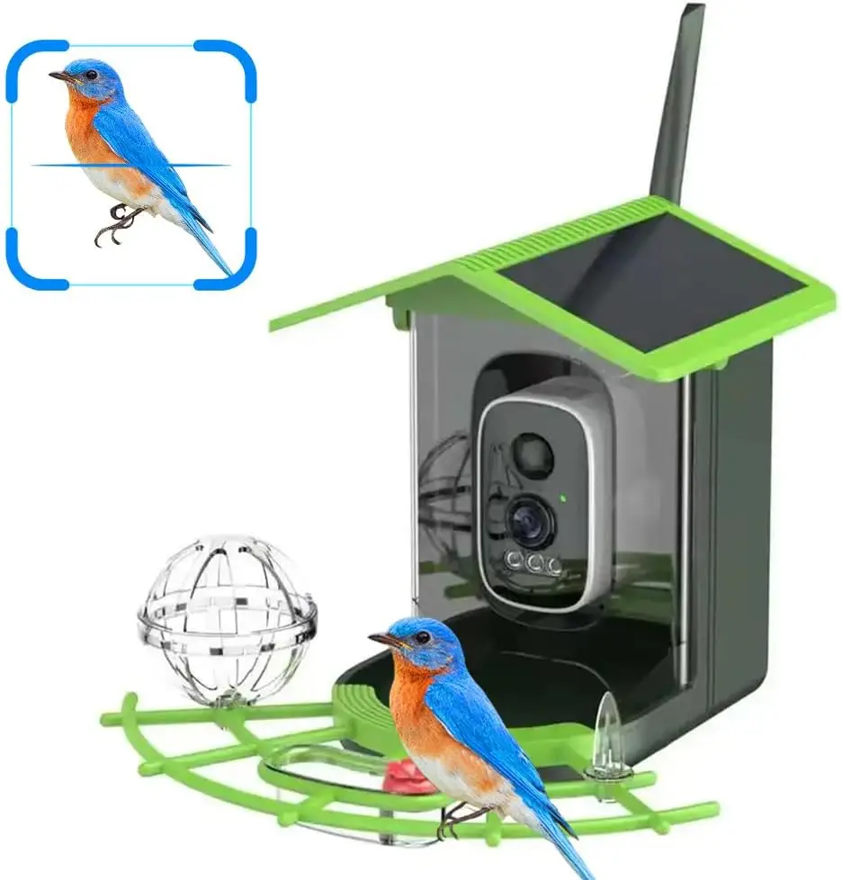 Real Time Bird watching WIFI APP Bird feeder Camera Full color Night Vision AI Powered Smart Squirrel Deterrent 3W Solar Panel
Real Time Bird watching WIFI APP Bird feeder Camera Full color Night Vision AI Powered Smart Squirrel Deterrent 3W Solar Panel