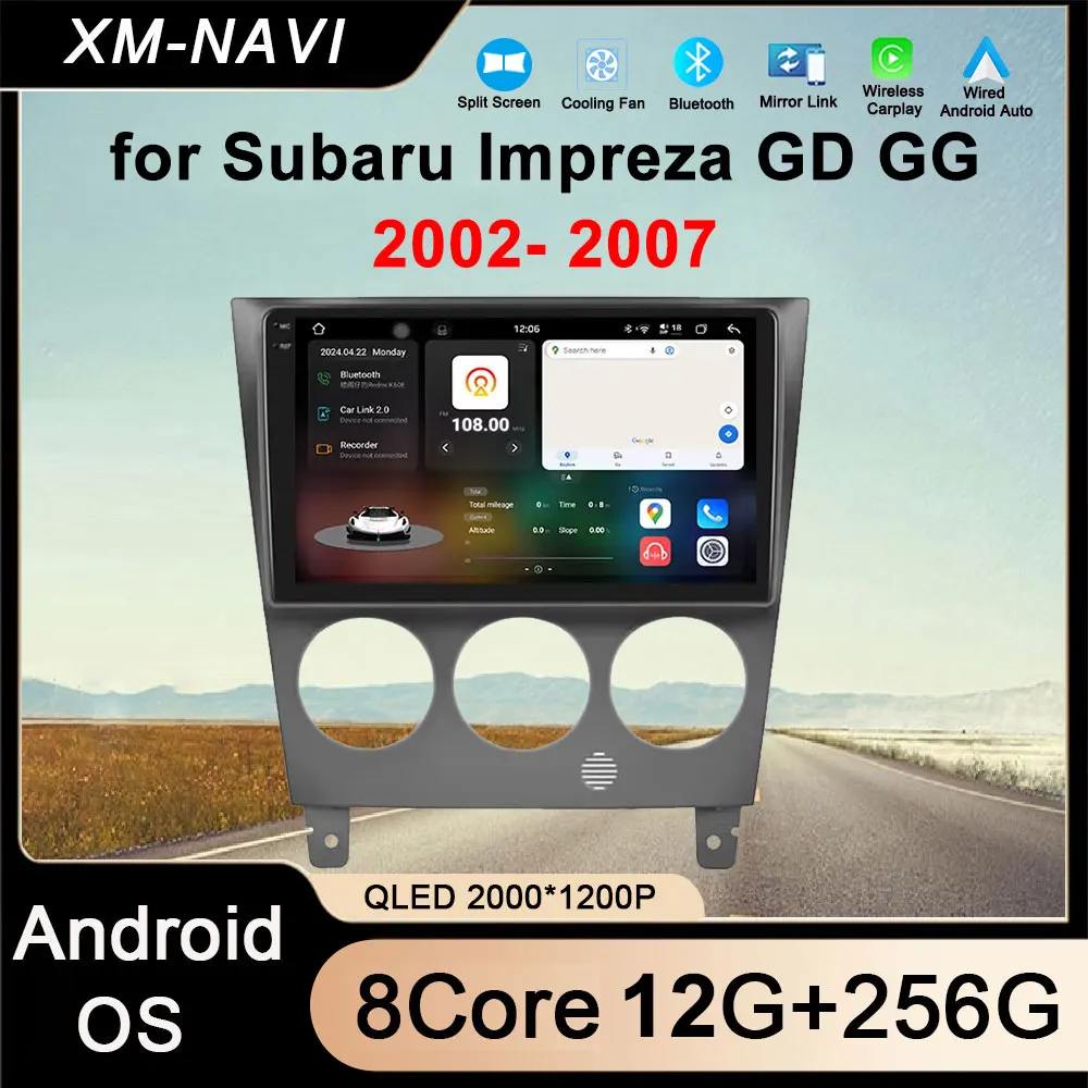 Android 14 for Subaru Impreza GD GG 2002 2003 2004 2005- 2007 Car Radio Multimedia Video Player Navigation GPS Wireless CarPlay
Android 14 for Subaru Impreza GD GG 2002 2003 2004 2005- 2007 Car Radio Multimedia Video Player Navigation GPS Wireless CarPlay