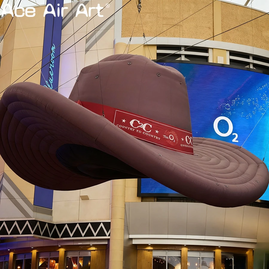 Надувная ковбойская шляпа L длиной 5 м, гигантская подвесная модель коричневой шляпы для рекламы или энтузиастов мероприятий, украшение для сбора
Надувная ковбойская шляпа L длиной 5 м, гигантская подвесная модель коричневой шляпы для рекламы или энтузиастов мероприятий, украшение для сбора