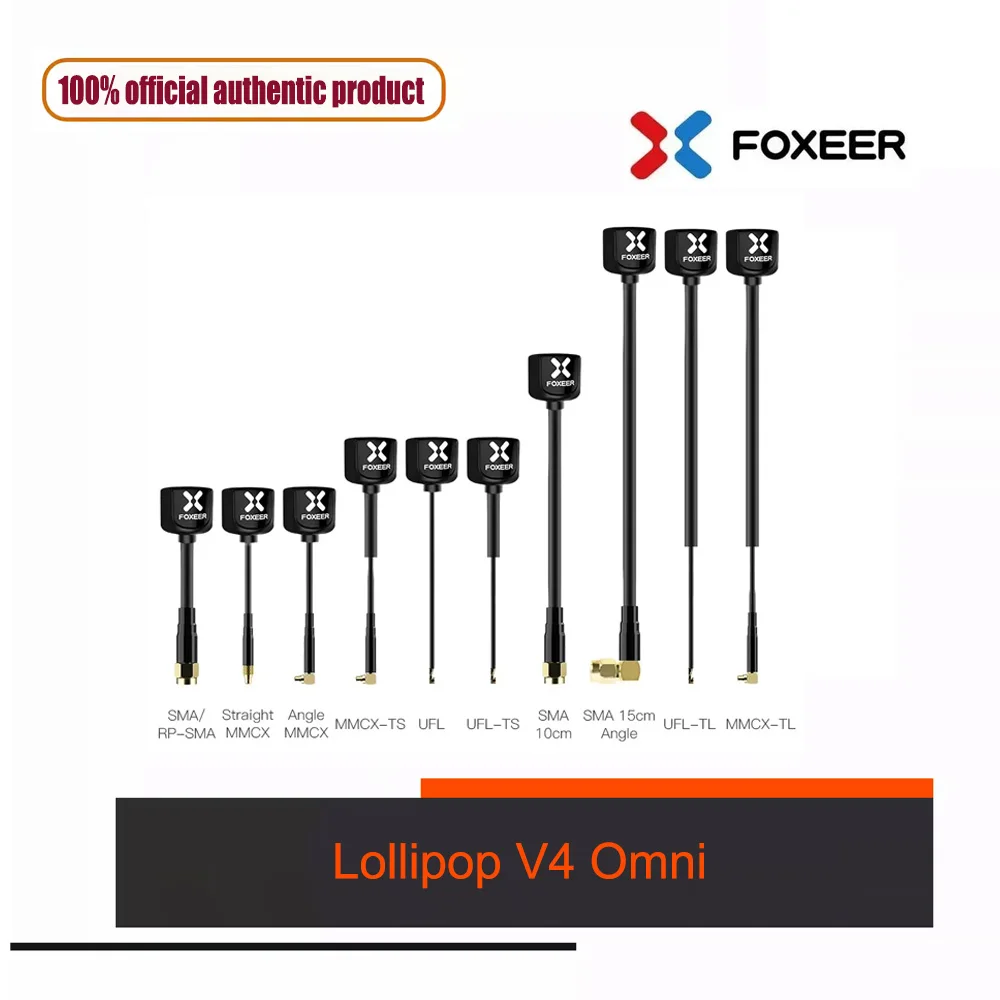 2PCS Foxeer Lollipop V4 Omni 5.7G 2.6dBi Antenna – RHCP/LHCP | SMA/MMCX/UFL Right Straight | Super Mini for FPV Drones
2PCS Foxeer Lollipop V4 Omni 5.7G 2.6dBi Antenna – RHCP/LHCP | SMA/MMCX/UFL Right Straight | Super Mini for FPV Drones