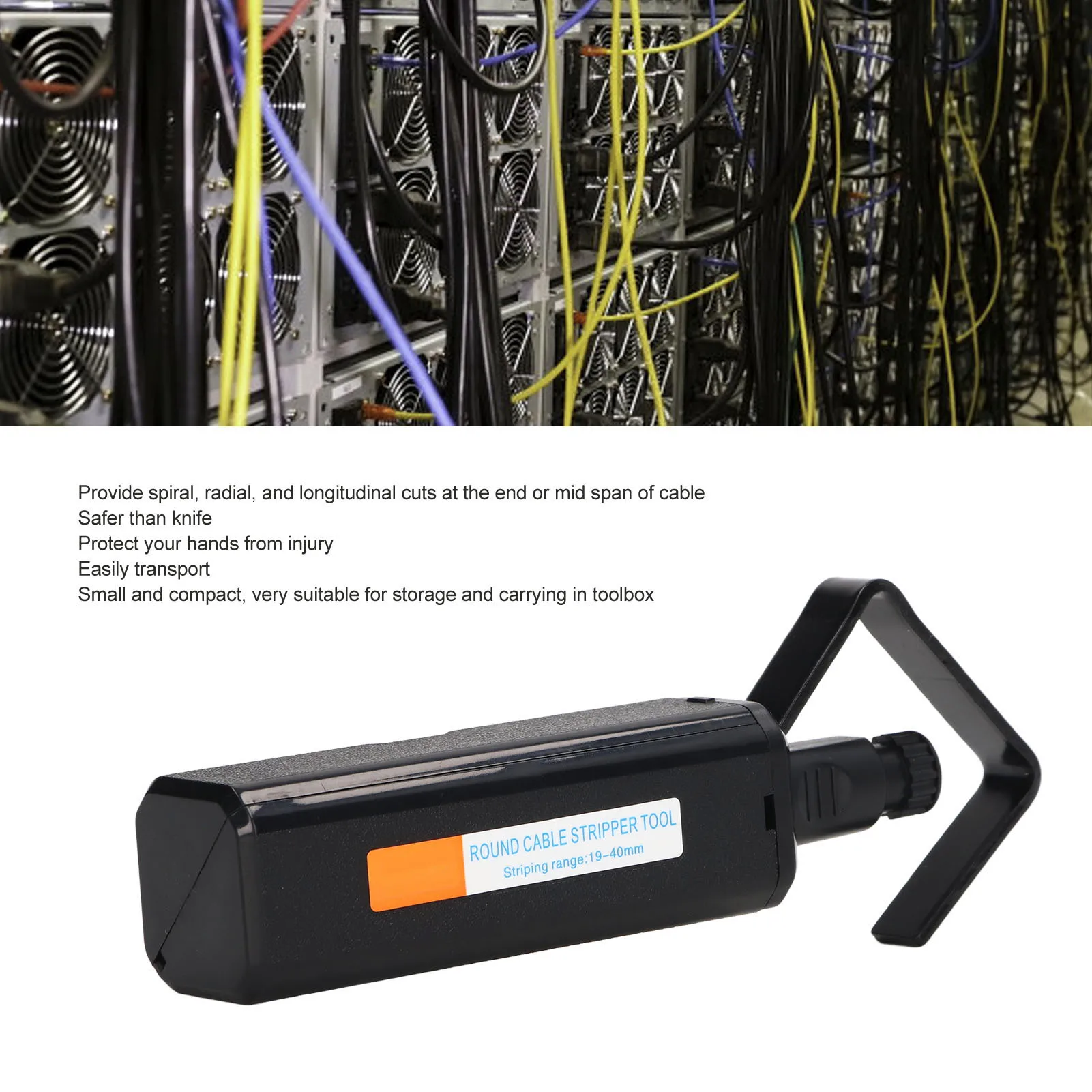 Инструмент для зачистки оболочки кабеля, ручной, горизонтальный/вертикальный, для оптического кабеля 19-40 мм
Инструмент для зачистки оболочки кабеля, ручной, горизонтальный/вертикальный, для оптического кабеля 19-40 мм