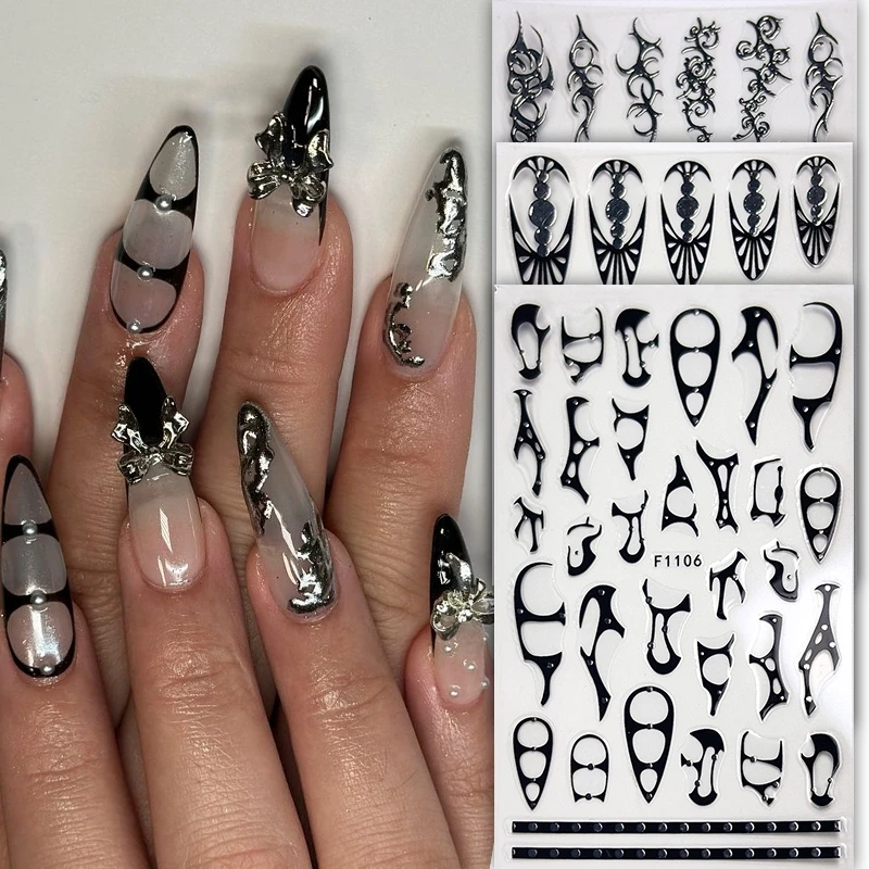 1 Sheet Retro Irregular Geometric Figures Nail Art Sticker Gold Silver Gothic Style Hollow Metal Frame Press On Nails Decoration
1 Sheet Retro Irregular Geometric Figures Nail Art Sticker Gold Silver Gothic Style Hollow Metal Frame Press On Nails Decoration