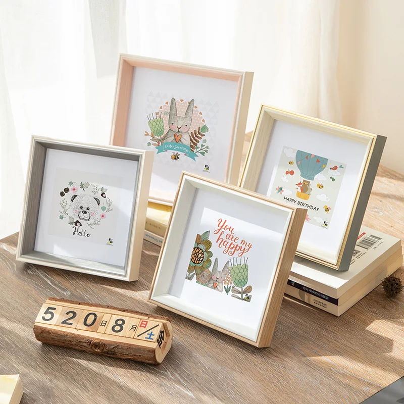 Creative Simple Square 6 Inch Picture Frame DIY Frame Children's Painting Framing Oil Pastel Works Desk Top Display Home Decor
Creative Simple Square 6 Inch Picture Frame DIY Frame Children's Painting Framing Oil Pastel Works Desk Top Display Home Decor