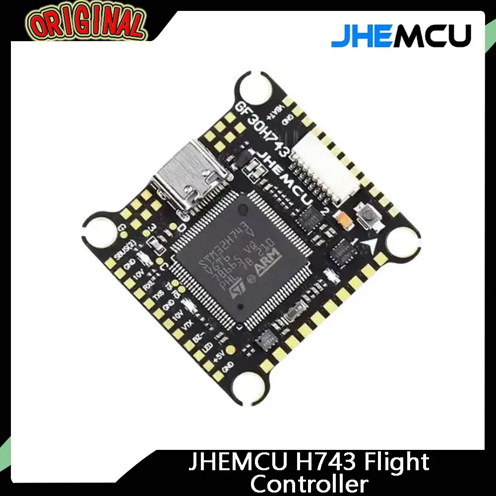 JHEMCU GF30H743 Flight Controller-H743 480MHz,ICM42688P, Dual Baro, OSD, 128M BlackBox | Dual BEC, 3S-6S, 30x30mm for FPV Drones
JHEMCU GF30H743 Flight Controller-H743 480MHz,ICM42688P, Dual Baro, OSD, 128M BlackBox | Dual BEC, 3S-6S, 30x30mm for FPV Drones