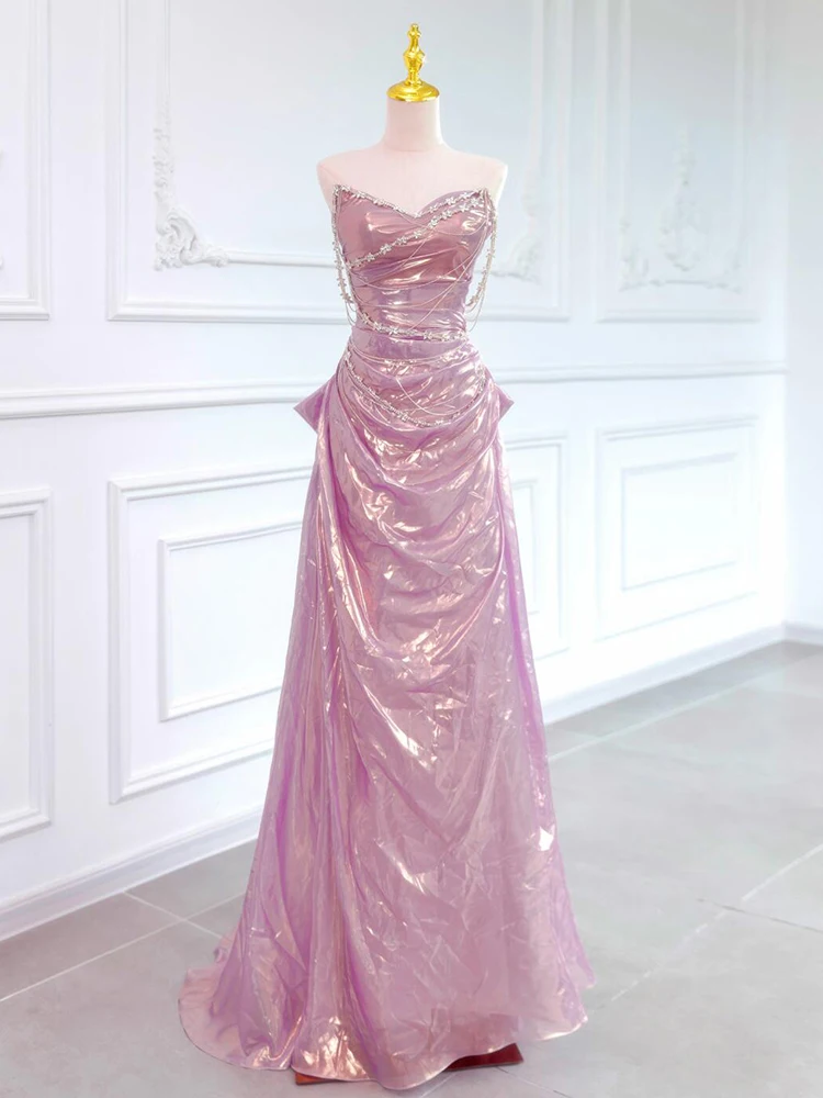 Ele Pink Evening Gown Women's New 2025 Bridal Dr Strapl Cusizable Engagement Par Host Drinking Ceremony
Ele Pink Evening Gown Women's New 2025 Bridal Dr Strapl Cusizable Engagement Par Host Drinking Ceremony