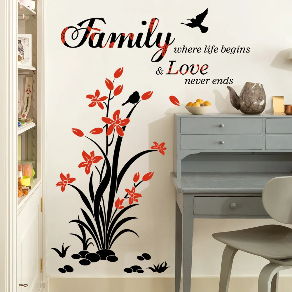 New Family Flower Bird Wall Sticker Living Room Sofa Background Decoration Mural Art Pattern Home Decor Self Adhesive Wallpaper
New Family Flower Bird Wall Sticker Living Room Sofa Background Decoration Mural Art Pattern Home Decor Self Adhesive Wallpaper