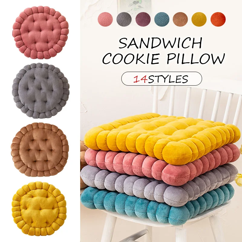 40x40cm Lifelike Biscuit Cushion Elastic Pearl Cotton Filling Tatami Office Chair Car Seat Pad Sofa Pillow Mat Decor Plush Toy
40x40cm Lifelike Biscuit Cushion Elastic Pearl Cotton Filling Tatami Office Chair Car Seat Pad Sofa Pillow Mat Decor Plush Toy