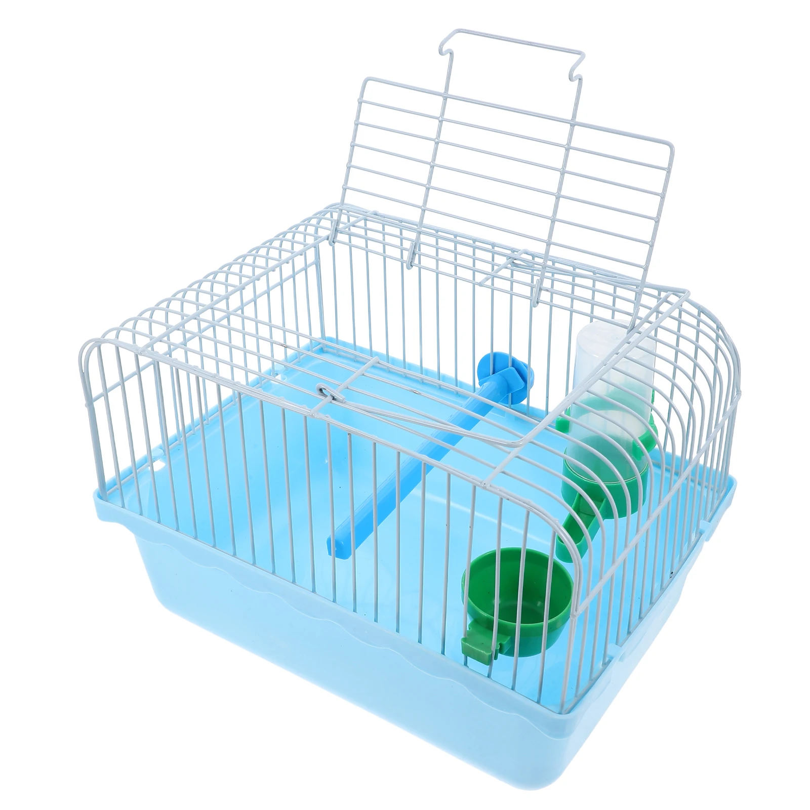Portable Bird Cage for Parrots Lovebirds Standing Pole Food Box Water Dispenser Durable ABS Iron Small Travel aviary pet carrier
Portable Bird Cage for Parrots Lovebirds Standing Pole Food Box Water Dispenser Durable ABS Iron Small Travel aviary pet carrier