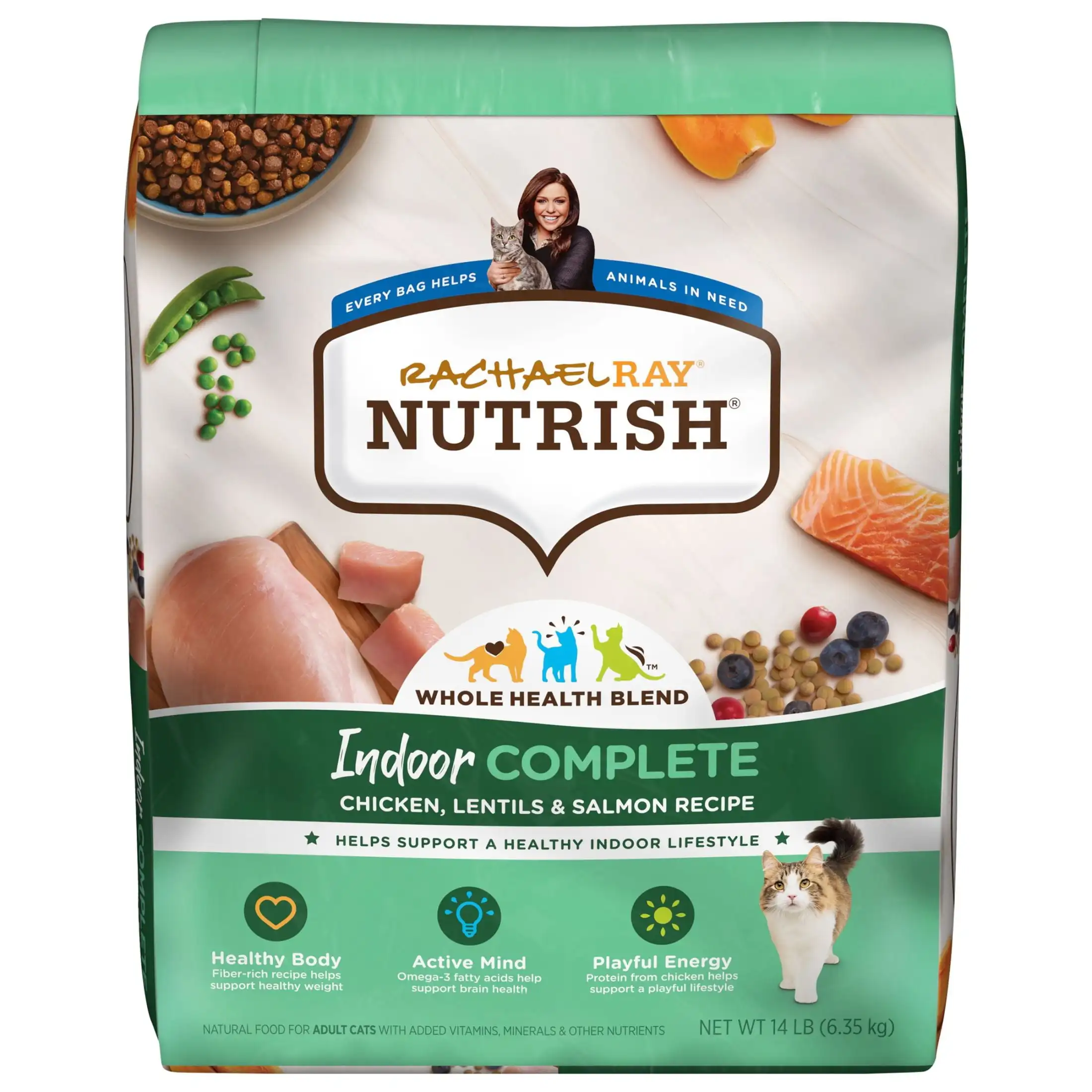 Rachael Ray Indoor Complete Корм для сухих кошек с рецептом курицы, чечевицы и лосося, сумка 14 фунтов
Rachael Ray Indoor Complete Корм для сухих кошек с рецептом курицы, чечевицы и лосося, сумка 14 фунтов