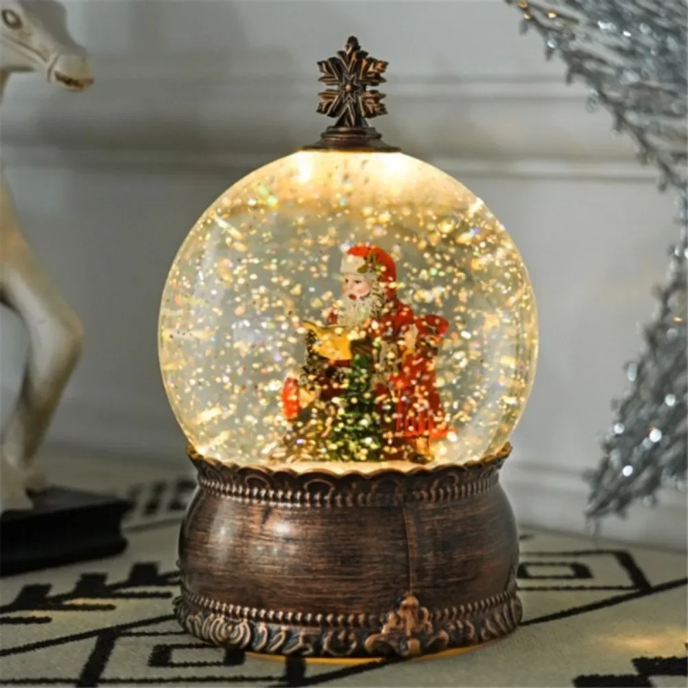 Sequins fluttering from Christmas lights create a romantic snowy atmosphere and eight looping music tracks with warm white light
Sequins fluttering from Christmas lights create a romantic snowy atmosphere and eight looping music tracks with warm white light