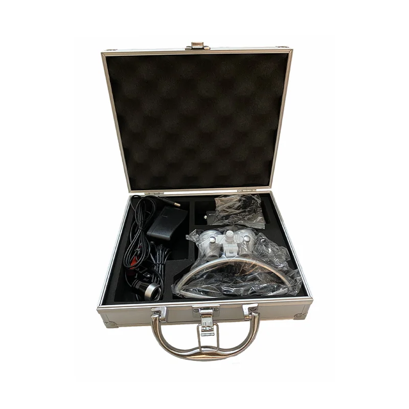 Dental Loupes 2.5x & 3.5x Magnification Binocular with 5W Bright LED Headlight, 420mm Focal Length, Metal Case
Dental Loupes 2.5x & 3.5x Magnification Binocular with 5W Bright LED Headlight, 420mm Focal Length, Metal Case