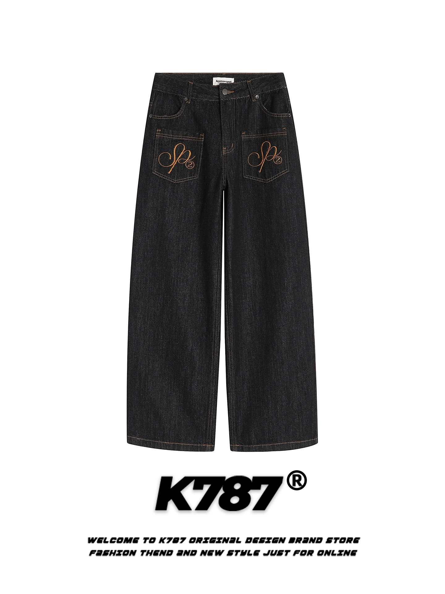 K787 American Retro Embroidered Loose Straight Leg Jeans Original Color Unisex Casual Comfortable High Waist Cotton Denim
K787 American Retro Embroidered Loose Straight Leg Jeans Original Color Unisex Casual Comfortable High Waist Cotton Denim
