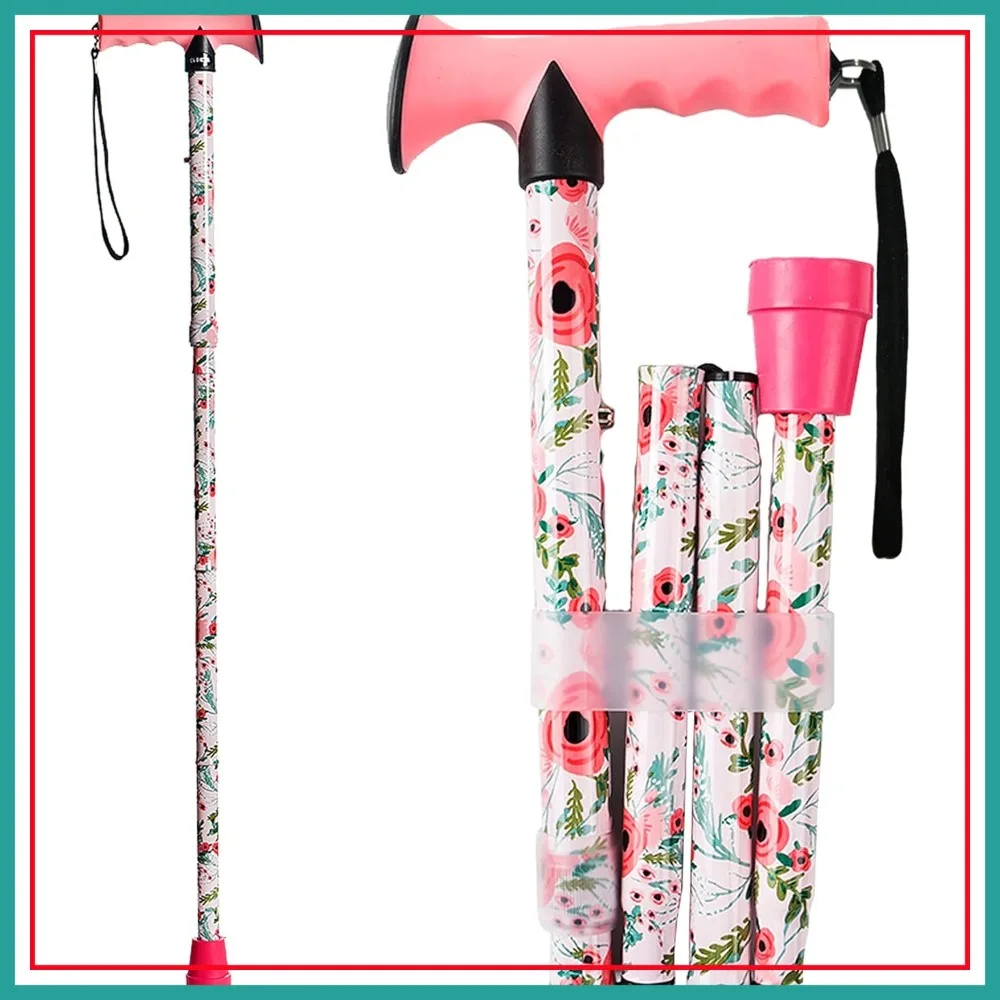 Foldable Floral Walking Cane for Men and Women, Adjustable Lightweight T-Handle for Seniors Adults
Foldable Floral Walking Cane for Men and Women, Adjustable Lightweight T-Handle for Seniors Adults