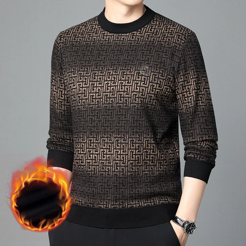Autumn Winter Men's Pullover Round Neck Solid Geometric Gradient Screw Thread Long Sleeve Sweater Knitted Fashion Casual Tops
Autumn Winter Men's Pullover Round Neck Solid Geometric Gradient Screw Thread Long Sleeve Sweater Knitted Fashion Casual Tops