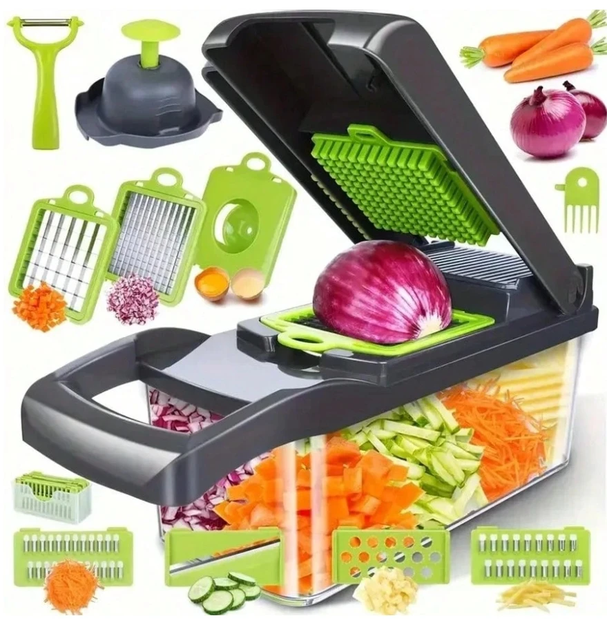 16 In 1 Vegetable Chopper, Professional Onion Chopper, Multifunctional Food Chopper, Kitchen Vegetable Slicer Dicer, Vegetable C
16 In 1 Vegetable Chopper, Professional Onion Chopper, Multifunctional Food Chopper, Kitchen Vegetable Slicer Dicer, Vegetable C