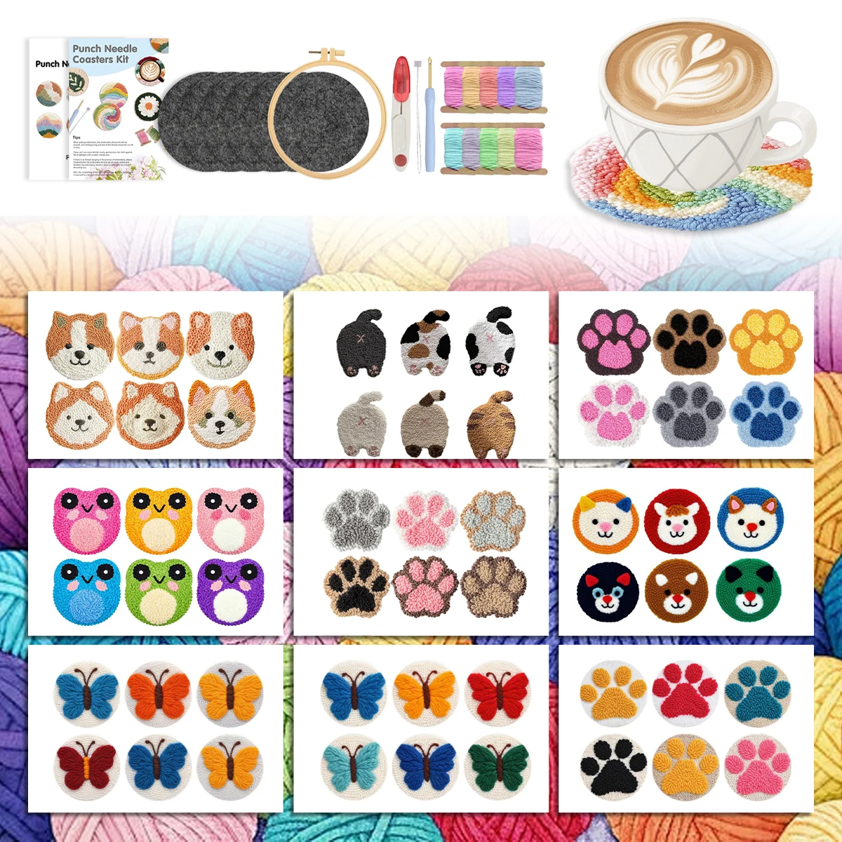 Набор для вышивания крестиком GATYZTORY: подставки под чашки с животными, индивидуальные салфетки для стола, товары для рукоделия, декор для дома для взрослых
Набор для вышивания крестиком GATYZTORY: подставки под чашки с животными, индивидуальные салфетки для стола, товары для рукоделия, декор для дома для взрослых