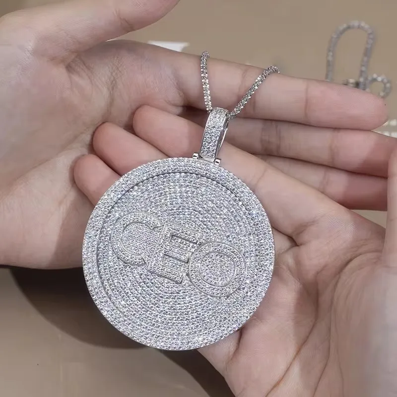Bling CEO Name Plate Necklace | Round Iced Out CZ & Moissanite Design, 925 Silver Pendant, Success Gift for Men necklace men
Bling CEO Name Plate Necklace | Round Iced Out CZ & Moissanite Design, 925 Silver Pendant, Success Gift for Men necklace men