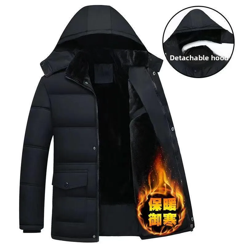 Loose Fit Thickened Warm Cotton Jacket for Men Large Size Fleece Lined Business Gentleman Style Casual Wear Zipper Closure
Loose Fit Thickened Warm Cotton Jacket for Men Large Size Fleece Lined Business Gentleman Style Casual Wear Zipper Closure