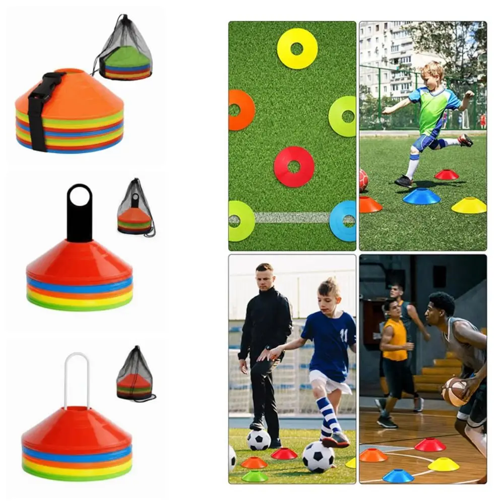 25/50Pcs Colorful Soccer Disc Cone Set Flexible with Stand Soccer Training Sign Dish with Carrying Bag Tear-resistant
25/50Pcs Colorful Soccer Disc Cone Set Flexible with Stand Soccer Training Sign Dish with Carrying Bag Tear-resistant
