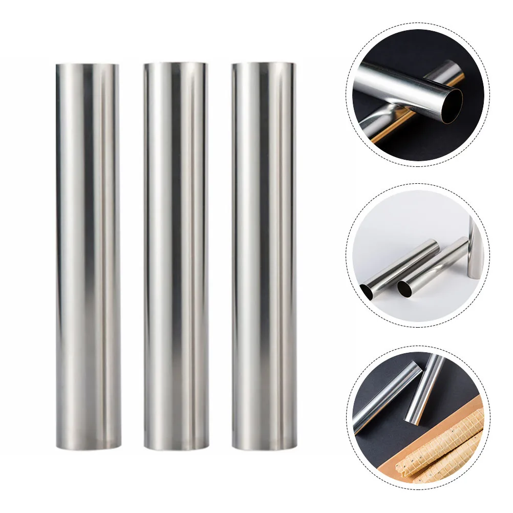 3 pcs Stainless Steel Baking Mold Cream Roll Molds Thickened Reusable Diy Kitchen Supplies Cannoli Tubes Burrito Mould Pastry
3 pcs Stainless Steel Baking Mold Cream Roll Molds Thickened Reusable Diy Kitchen Supplies Cannoli Tubes Burrito Mould Pastry
