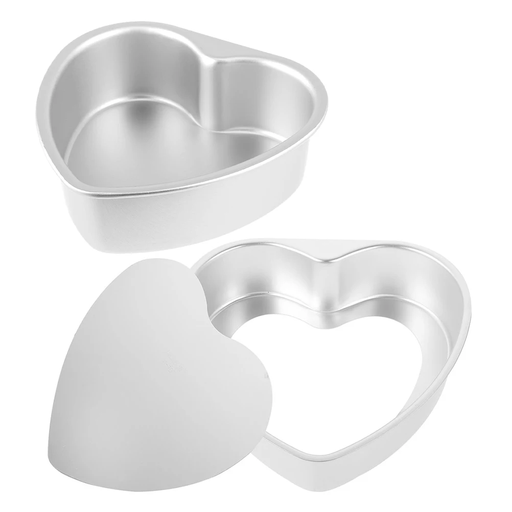 2 Pcs Heart-Shaped Mold Cake Molds for Baking Tins Detachable Pan Plate Kitchen Pans 
2 Pcs Heart-Shaped Mold Cake Molds for Baking Tins Detachable Pan Plate Kitchen Pans