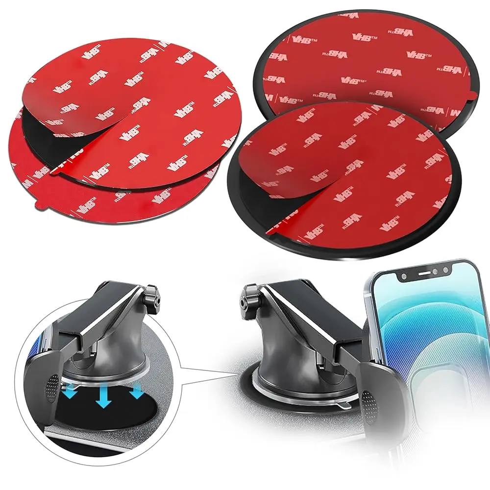 Dashboard Adhesive Mounting Disk Set for Suction Cup Car Mounts – 3.15\ (80mm) Flat Surface Pad for Phone Holder & GPS – Stro
Dashboard Adhesive Mounting Disk Set for Suction Cup Car Mounts – 3.15\ (80mm) Flat Surface Pad for Phone Holder & GPS – Stro