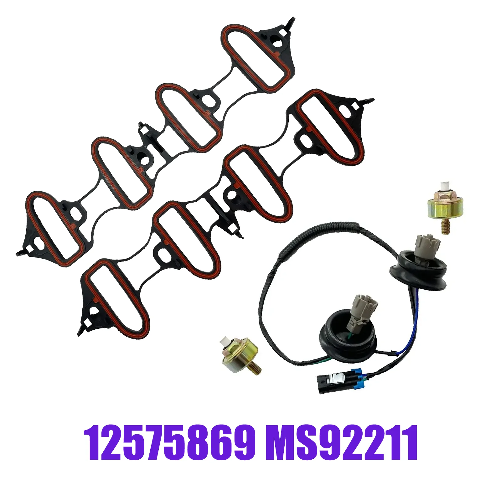 Knock Sensor Harness Intake Manifold Gasket Repair Kit 81045-66030 917-033 MS16340 MS4657 12575869 MS92211 for Chevy GMC Pontiac
Knock Sensor Harness Intake Manifold Gasket Repair Kit 81045-66030 917-033 MS16340 MS4657 12575869 MS92211 for Chevy GMC Pontiac