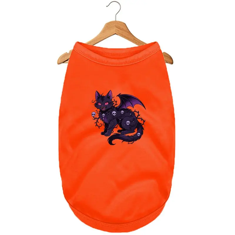 Gothic Cat Dog Vest, Summer Pet Clothes, Polyester Shirt
Gothic Cat Dog Vest, Summer Pet Clothes, Polyester Shirt