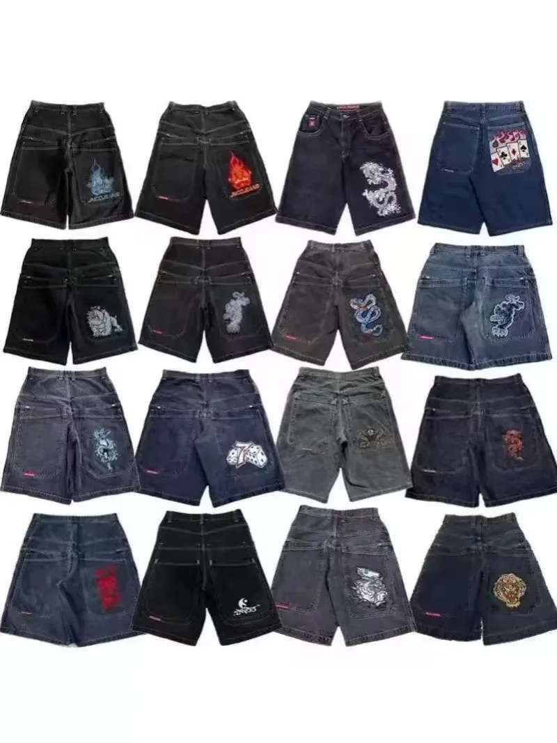 Y2K Baggy men shorts retro American streetwear personalized pattern denim shorts 2000s hip-hop women casual basketball shorts
Y2K Baggy men shorts retro American streetwear personalized pattern denim shorts 2000s hip-hop women casual basketball shorts