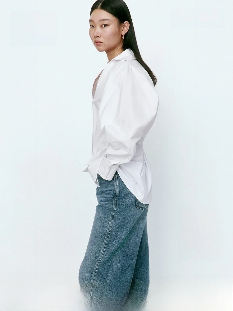 H&M Women's Cotton Shirt Waist-Cinching Simple Design Summer New Arrival Button-Up Long Sleeve Business Style 2026 Spring Col...
H&M Women's Cotton Shirt Waist-Cinching Simple Design Summer New Arrival Button-Up Long Sleeve Business Style 2026 Spring Col...