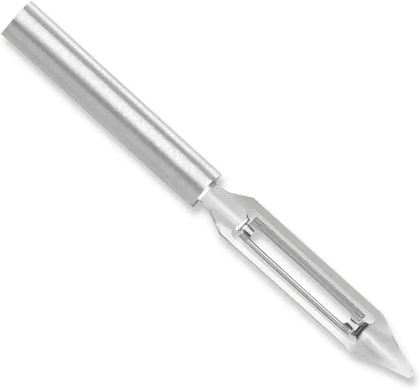 Stainless Steel Vegetable Peeler, 1.75" Swivel Blade, Silver Handle, USA Made
Stainless Steel Vegetable Peeler, 1.75" Swivel Blade, Silver Handle, USA Made