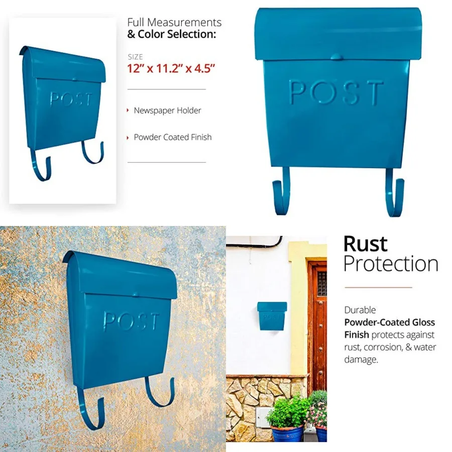 Euro Series Modern Mailbox, Decorative Mail Holder, Wall Mount Mailboxes for Outside, Rust Resistant Galvanized Metal Mailbox,
Euro Series Modern Mailbox, Decorative Mail Holder, Wall Mount Mailboxes for Outside, Rust Resistant Galvanized Metal Mailbox,