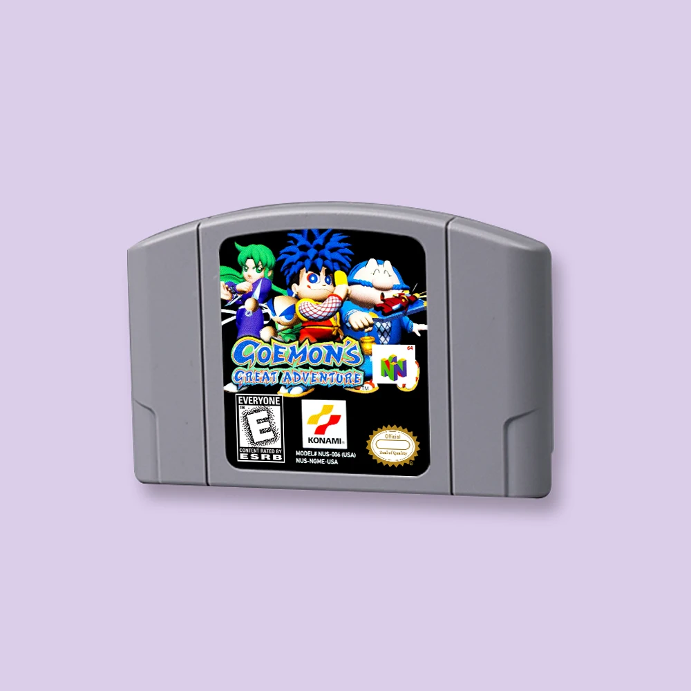for Goemon's Great Adventure 64bit game card for USA NTSC version N64 video game console English language
for Goemon's Great Adventure 64bit game card for USA NTSC version N64 video game console English language