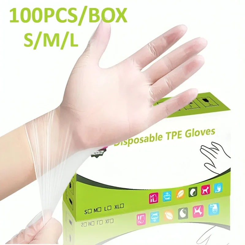 100PCS/BOX Disposable TPE Gloves Kitchen Bathroom Restaurant Waterproof Powder Free Latex Free Household Cleaning Tools
100PCS/BOX Disposable TPE Gloves Kitchen Bathroom Restaurant Waterproof Powder Free Latex Free Household Cleaning Tools