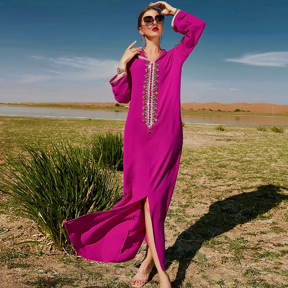 2025 Dubai Abaya Diamonds Muslim Women Hooded Dress Eid Djellaba Ramadan Turkey Kaftan Morocco Caftan Femme Robe Islam Jalabiya
2025 Dubai Abaya Diamonds Muslim Women Hooded Dress Eid Djellaba Ramadan Turkey Kaftan Morocco Caftan Femme Robe Islam Jalabiya