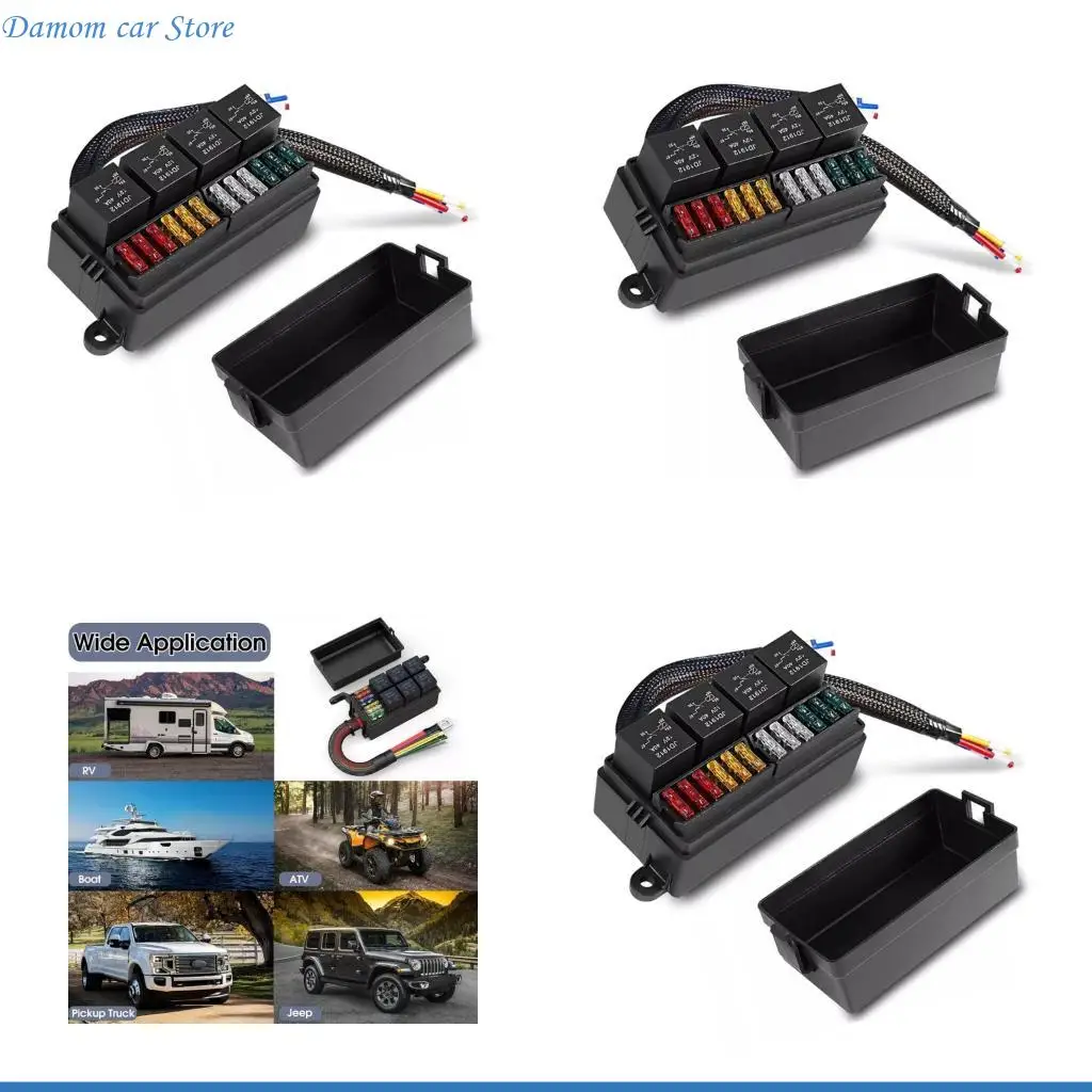 A2UC Универсальный 4-контактный/5-контактный блок 12 В с 4 реле предварительно проводной автомобильный водонепроницаемый
A2UC Универсальный 4-контактный/5-контактный блок 12 В с 4 реле предварительно проводной автомобильный водонепроницаемый