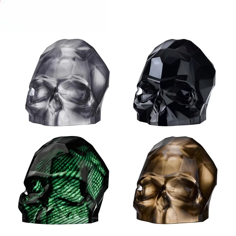 Crystal glass punk rock skull head ornament home decoration creative gifts
Crystal glass punk rock skull head ornament home decoration creative gifts