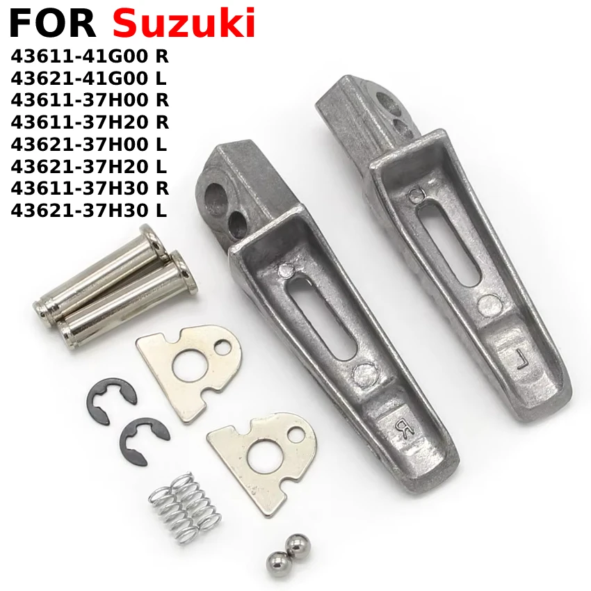 Motorcycle Silver Rear Footrests Foot Pegs For Suzuki 43621-37H00 L, 43621-37H20 L, 43611-37H30 R, 43621-37H30 L GSX GSXR GSR SV
Motorcycle Silver Rear Footrests Foot Pegs For Suzuki 43621-37H00 L, 43621-37H20 L, 43611-37H30 R, 43621-37H30 L GSX GSXR GSR SV