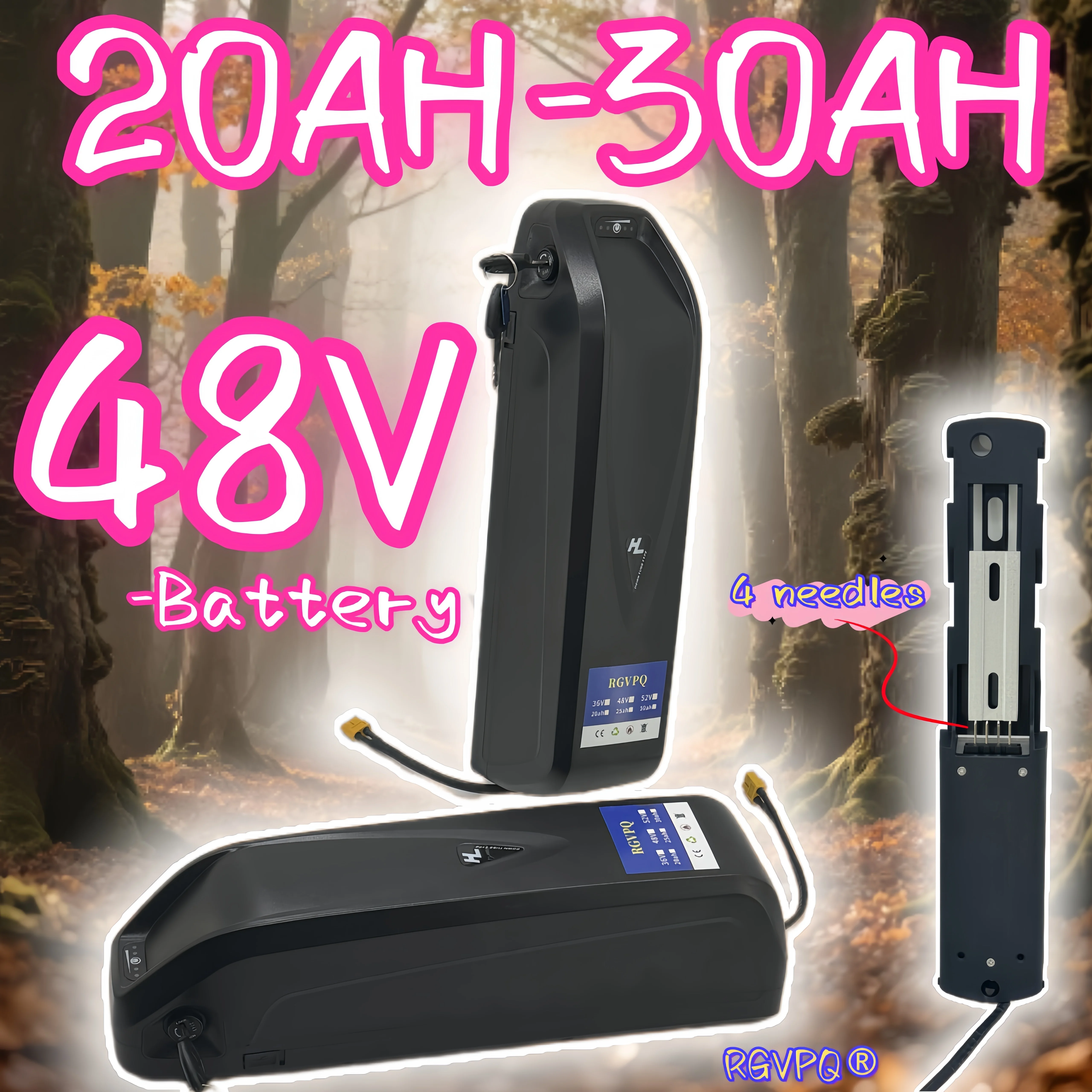 RGVPQ 48V electric bicycle Akku Hailong 13S 20AH-30AH Accu electric bicycle, 18650 lithium battery, 500w 1500w motor
RGVPQ 48V electric bicycle Akku Hailong 13S 20AH-30AH Accu electric bicycle, 18650 lithium battery, 500w 1500w motor