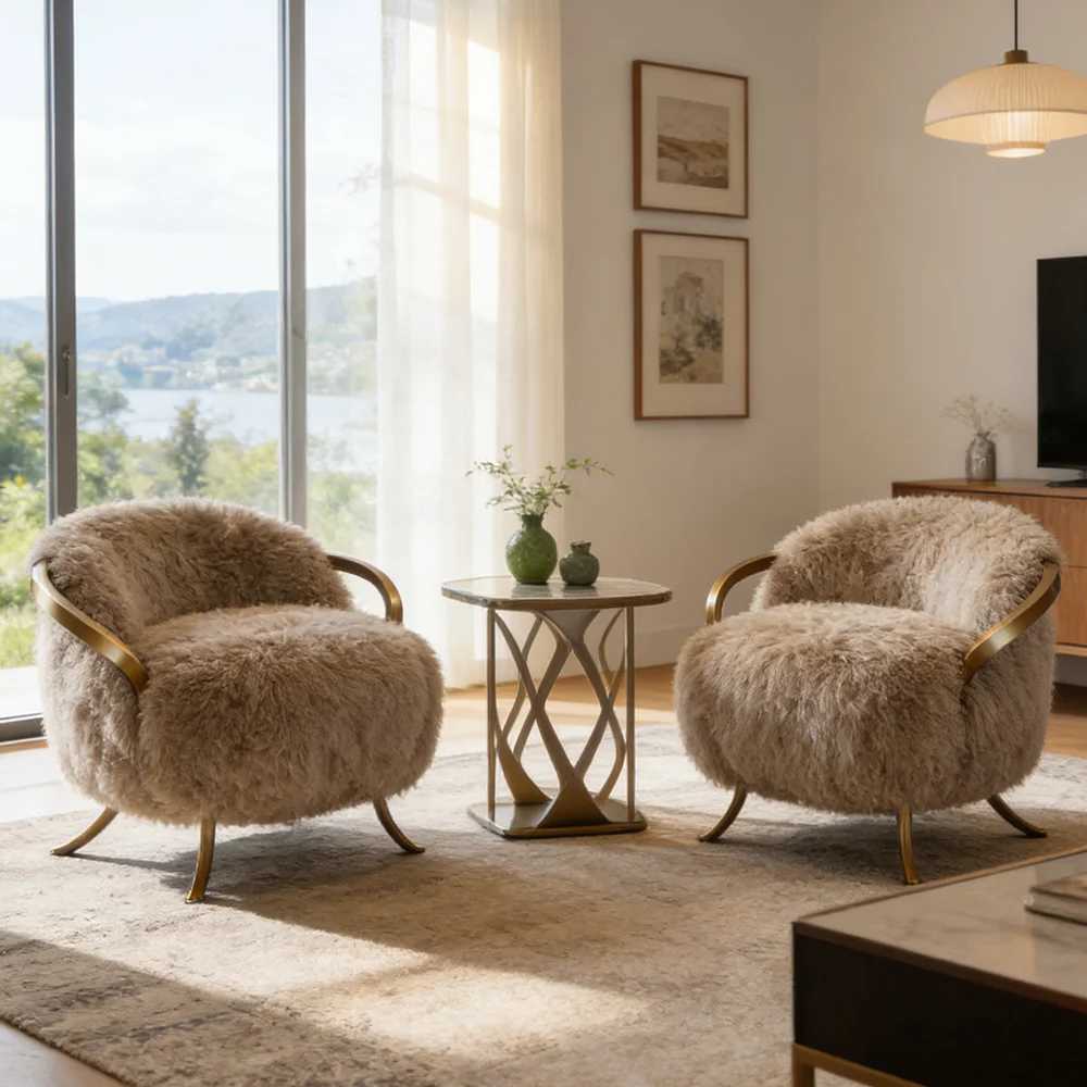 #Luxury Designer Modern Sofa Chair Stainless Steel White Wool Armchair Bedroom Living Room Hotel Apartment Accent Chair
#Luxury Designer Modern Sofa Chair Stainless Steel White Wool Armchair Bedroom Living Room Hotel Apartment Accent Chair
