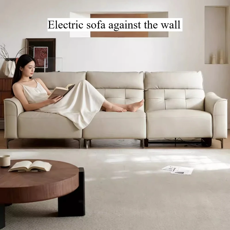 Nordic Living Room Electric Sofa Genuine Leather Minimalist Retractable Electric Sofa Floor Design Sofy Do Salonu Home Furniture
Nordic Living Room Electric Sofa Genuine Leather Minimalist Retractable Electric Sofa Floor Design Sofy Do Salonu Home Furniture