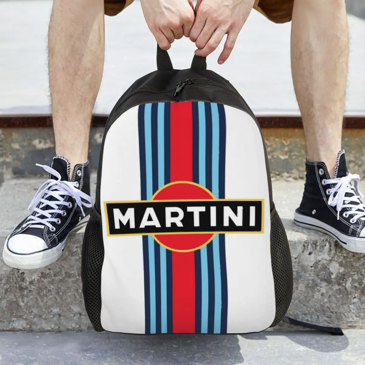 Рюкзак Martini Racing в полоску, Лидер продаж, рюкзак большой емкости, детская сумка для книг, школьная сумка, сумки на плечо для мужчин и женщин
Рюкзак Martini Racing в полоску, Лидер продаж, рюкзак большой емкости, детская сумка для книг, школьная сумка, сумки на плечо для мужчин и женщин