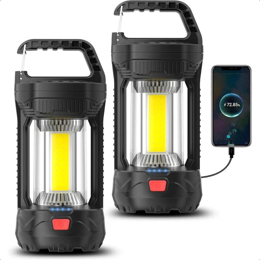 2 Pack 2000LM Rechargeable LED Camping Lantern Waterproof Tent Light with 3 Light Modes Camping entials Portable Lantern Flashl
2 Pack 2000LM Rechargeable LED Camping Lantern Waterproof Tent Light with 3 Light Modes Camping entials Portable Lantern Flashl