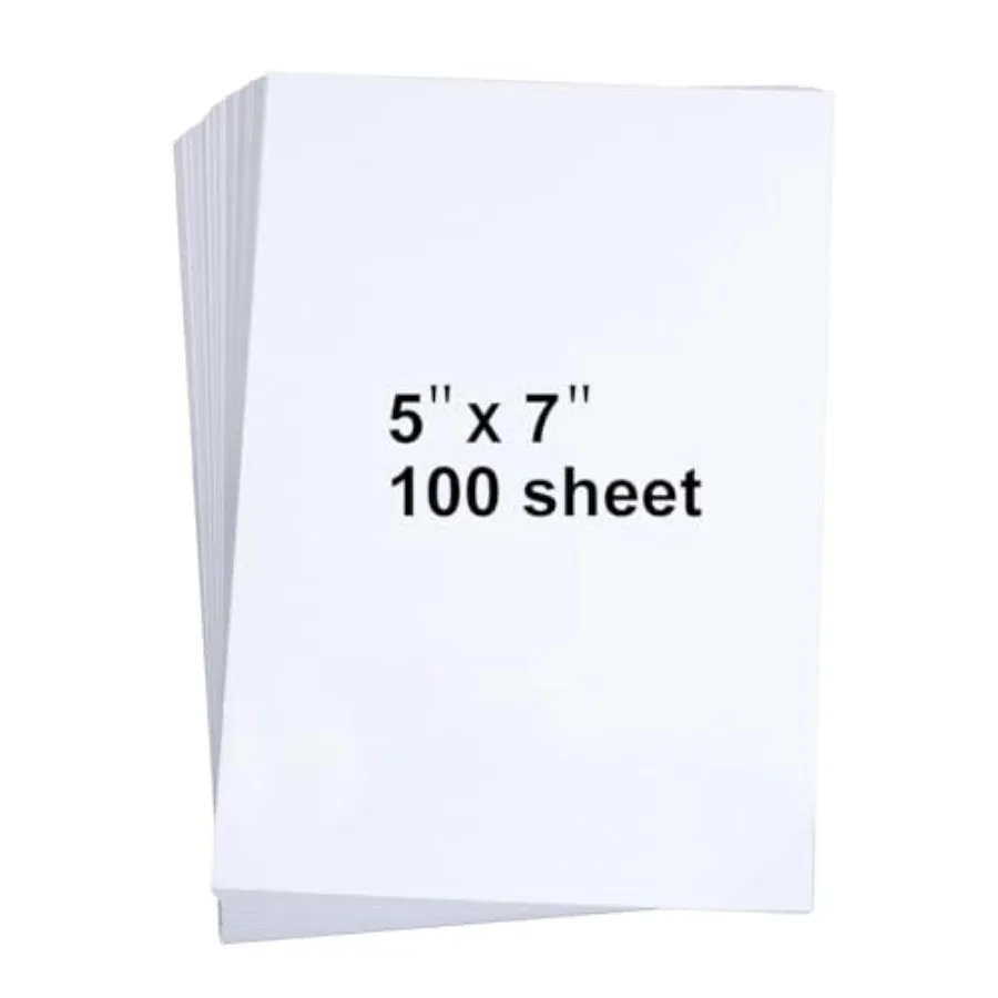 100 Pieces 5" x 7" White Cardstock, Heavyweight Cardstock Sheets Blank Invitation Paper Greeting Cards Printable, 74lb Cover 20
100 Pieces 5" x 7" White Cardstock, Heavyweight Cardstock Sheets Blank Invitation Paper Greeting Cards Printable, 74lb Cover 20