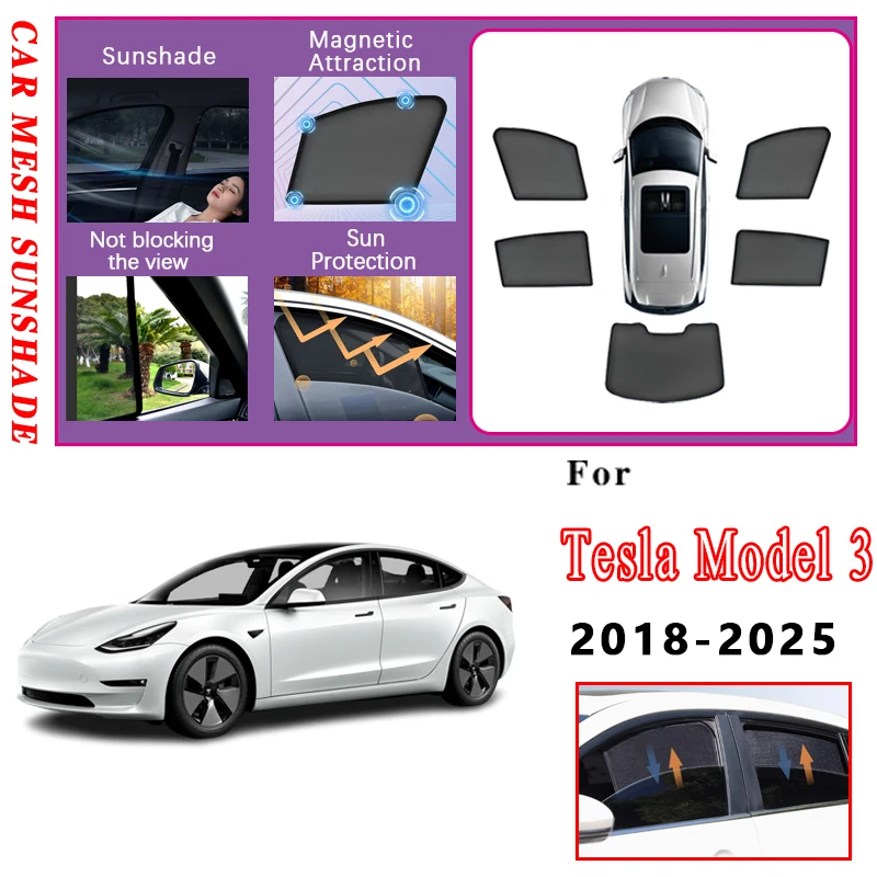 Автомобильные сетчатые солнцезащитные шторки для Tesla Model 3, аксессуары для Tesla Model 3 2018-2025, дышащие солнцезащитные козырьки, защитное покрытие от солнца
Автомобильные сетчатые солнцезащитные шторки для Tesla Model 3, аксессуары для Tesla Model 3 2018-2025, дышащие солнцезащитные козырьки, защитное покрытие от солнца