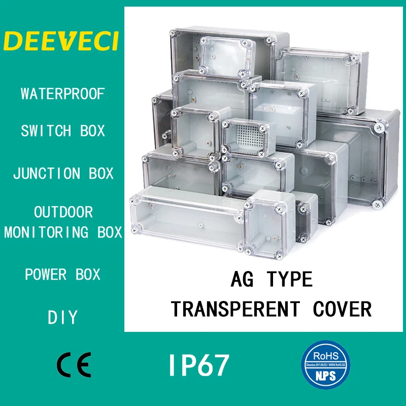 AGtype Waterproof Outdoor Enclosure Plastic Electronic Project Case Instrument Electrical Box
AGtype Waterproof Outdoor Enclosure Plastic Electronic Project Case Instrument Electrical Box