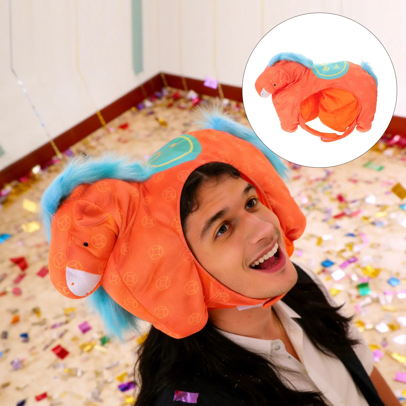 Horse Head Hat for Chinese New Year 2026 Celebration Cartoon Animal Headgear Party Photo Booth Prop Cosplay Performance
Horse Head Hat for Chinese New Year 2026 Celebration Cartoon Animal Headgear Party Photo Booth Prop Cosplay Performance